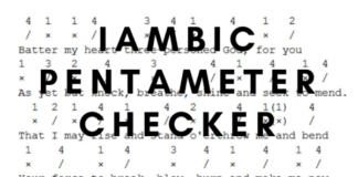 Iambic Pentameter Checker Iambic Pentameter