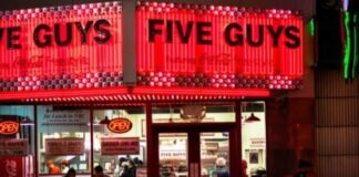 What is five guys all the way? five guys all the way