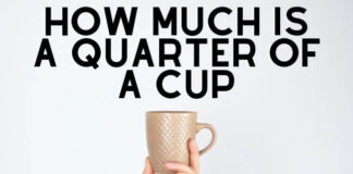 How much is a Quarter of a cup How much is a Quarter of a cup