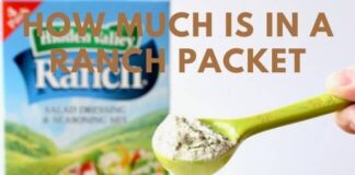 How much is in a ranch packet How much is in a ranch packet